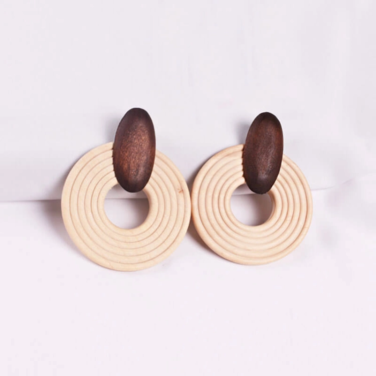 Picture of Brown Wooden Earrings
