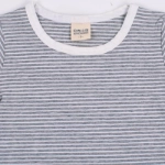 Picture of Striped Gray Cotton T-shirt For Kids