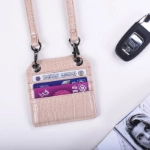 Picture of Beige Shoulder Card Holder For Women (With Name Printing)