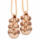 Picture of Golden Roman Sandals For Girls