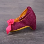 Picture of Dark Pink And Yellow Shoes For Babies