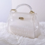 Picture of Big White Transparent Hand Bag For Women