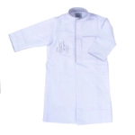 Picture of Special Dishdasha With Light Gray Line For Boys (With Name Embroidery)