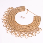 Picture of Big Size Golden Necklace For Women 
