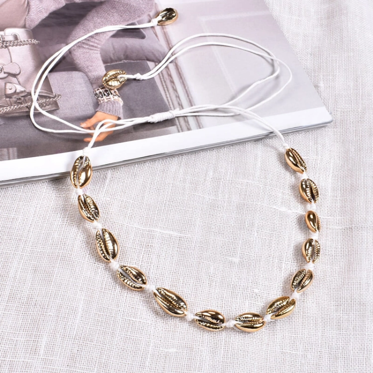Picture of Golden Shell Necklace For Women