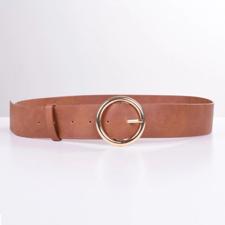 Picture of Brown Belt with Gold Coin for Women