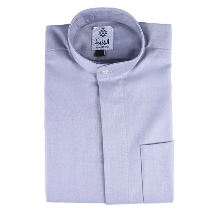 Picture of Al Jazeera Light Grey Winter Dishdasha for Men (With Name Embroidery)