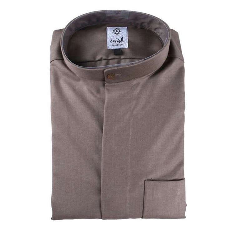 Picture of Brown Winter Dishdasha Al Jazeera For Men (With Name Embroidery)