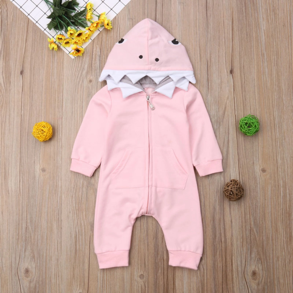 Picture of Pink Shark Suit For Babies (With Name Embroidery)