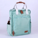 Picture of Sky Blue Maternity Backpack For Baby Care (With Name Embroidery)