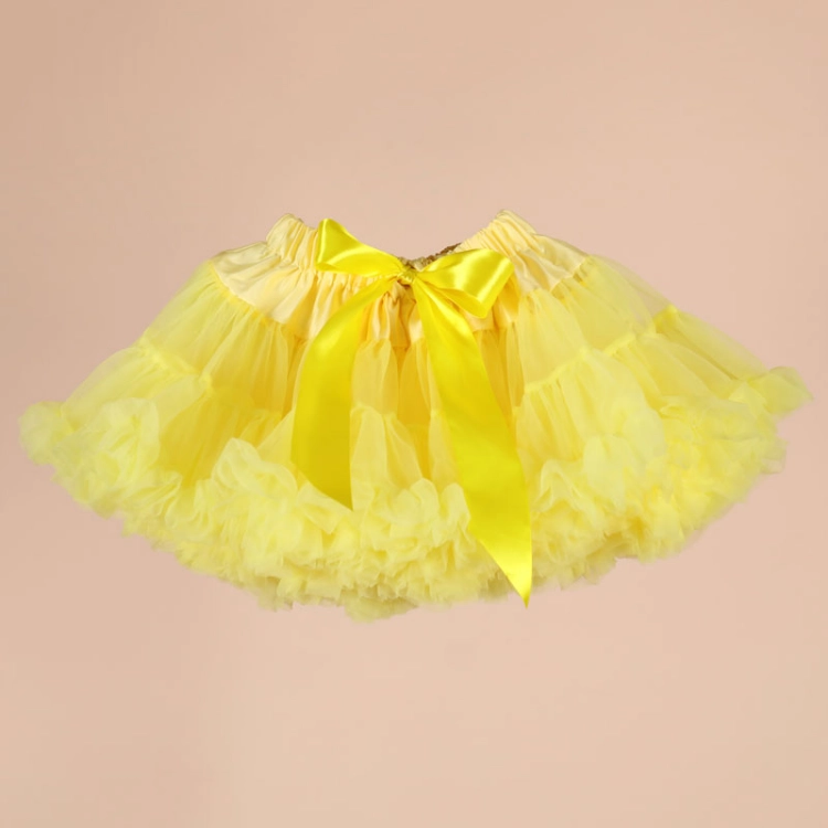 Picture of Yellow Fluffy Skirt For Girls