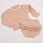 Picture of Set Of Two Pink Suit For Babies (With Name Embroidery)