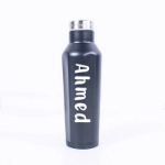 Picture of 500 ML Black Hot and Cold Beverage Conical Bottle (With Name Printing)