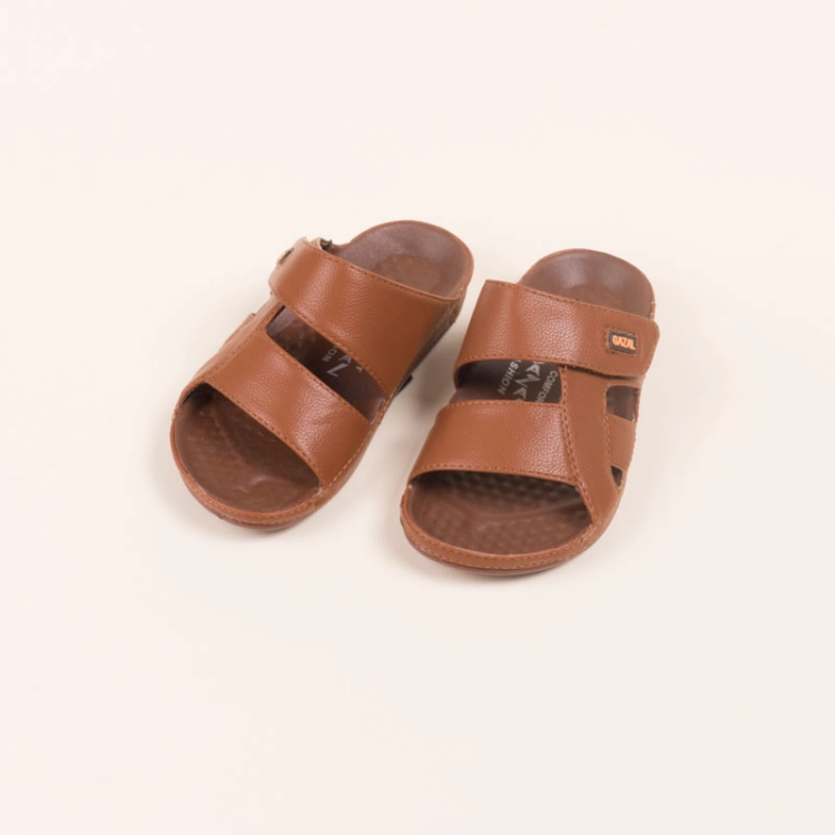 Picture of Brown Slippers Gazal Model B09 For Boys