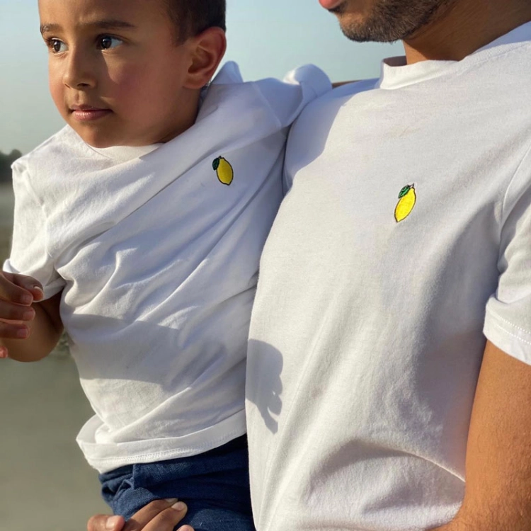 Picture of Lemon Design Slim Fit T-Shirt (Father And Son Collection)