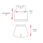 Picture of Set Of Two Grey Top And Pant For Kids (With Name Printing Option)