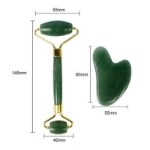Picture of Green Set Face Massage Jade Roller