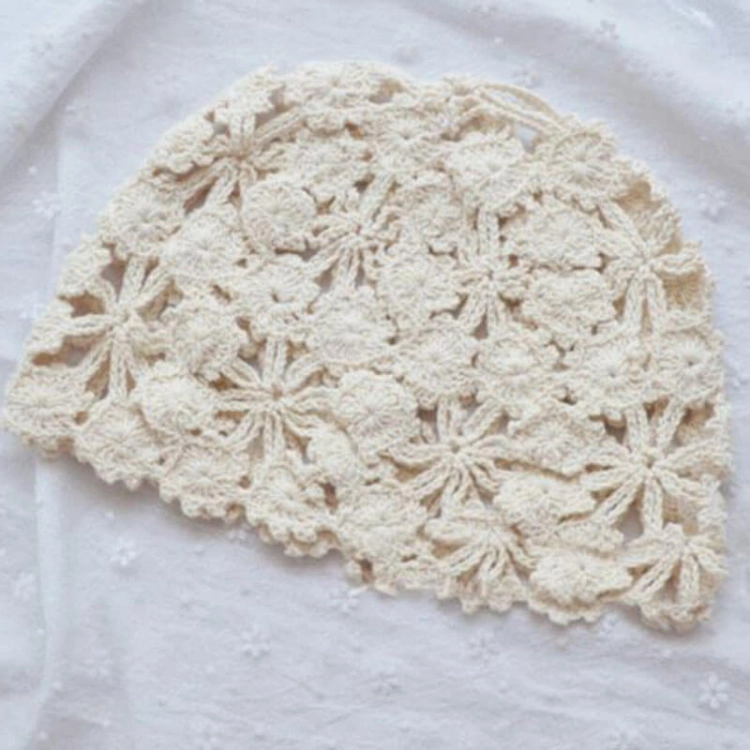 Picture of Hand-Made White Beanie For Women