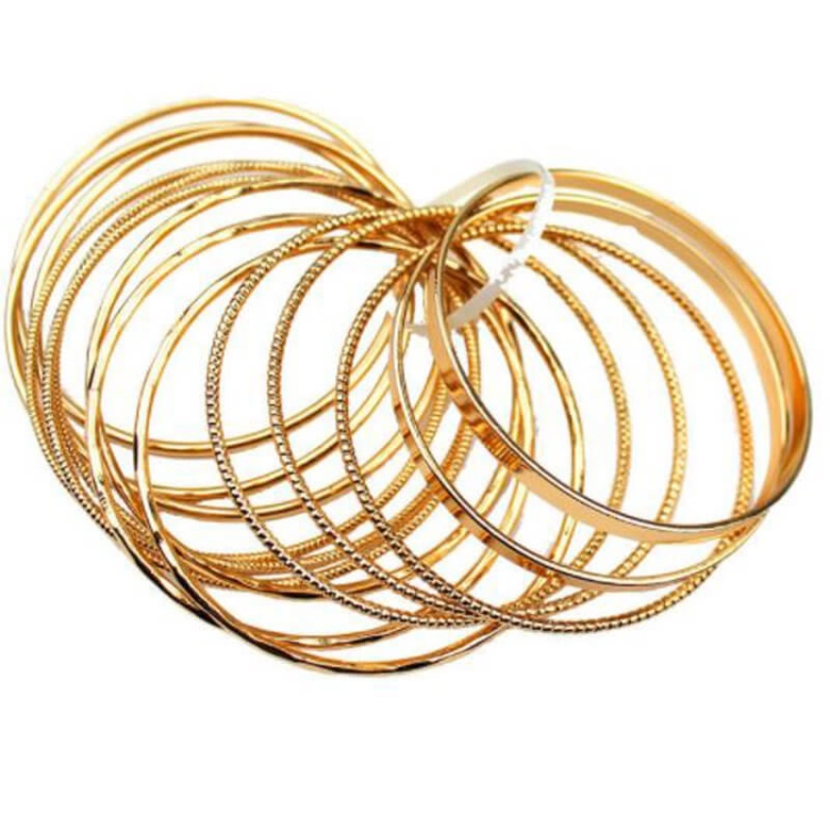 Picture of Golden Bracelet Bangle Set Model 123 For Women