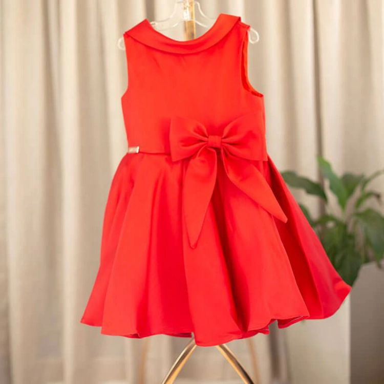 Picture of Red Dress For Girls - Model 1
