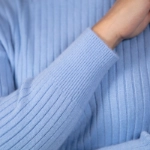 Picture of Blue Turtle Neck Sweater For Women