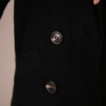 Picture of Long Black Jacket With Pockets For Women