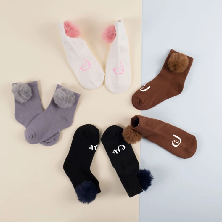 Picture of SET OF 4 LONG SOCKS (With Alphabet Printing) - GIRLS