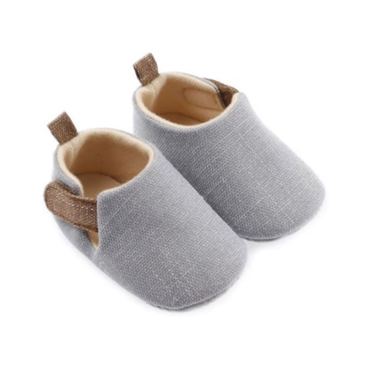 Grey Classic Shoes For Baby (With Alphabet Printing) 