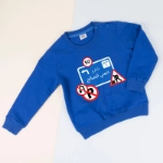 Picture of Blue Pullover For Kids - Traffic Sign Design (With Name Printing)