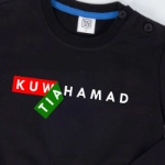 Picture of Black Pullover For Kids - Sticker Design (With Name Printing)