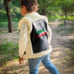 Picture of Black Classic Fur Vest For Kids (With Name Embroidery Option)