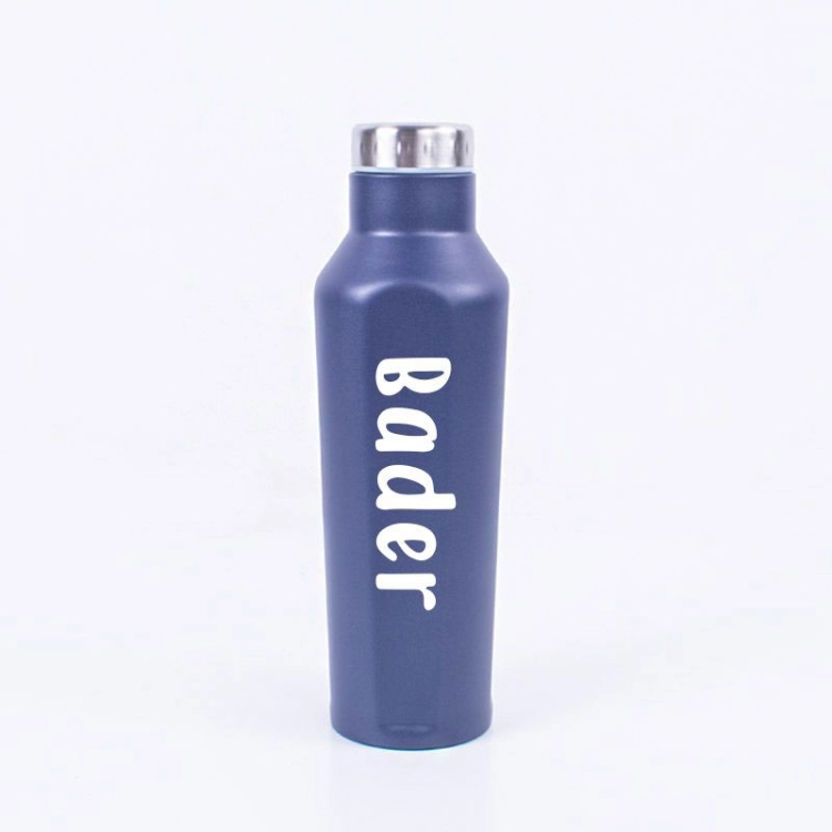 صورة زجاجة للمشروبات الساخنة والباردة 500 مل متعددة الألوان (مع طباعة الاسم)