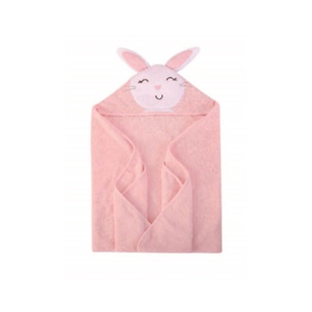 Picture of Pink Happy Cat Towel For Kids (With Name Embroidery)