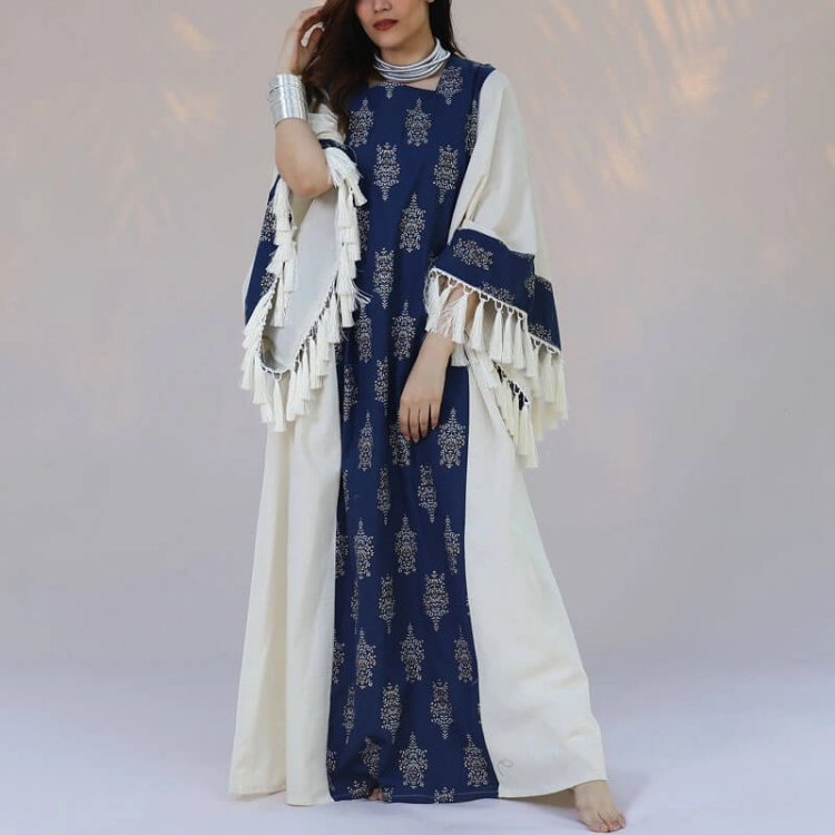 Picture of Navy Blue Ethnic Daraa For Women