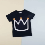 Picture of Navy Blue T-Shirt With Crown (With Name Printing Option)