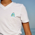 Picture of Goldfish Design Slim Fit T-Shirt