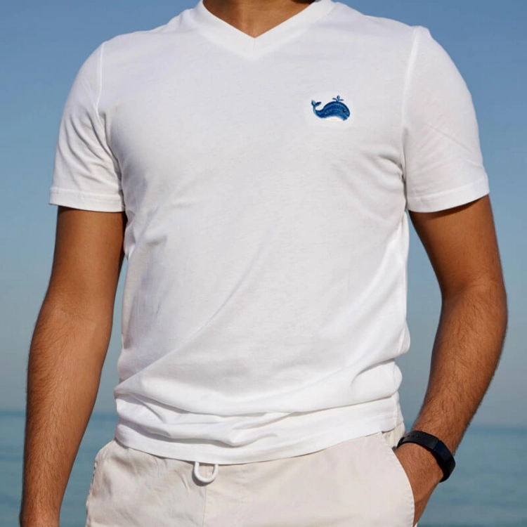 Picture of Whale Design Slim Fit T-Shirt