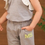 Picture of Grey Training Summer Set For Girls (With Alphabet Printing Option)