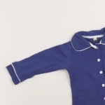 Picture of Navy Soft Pajama Set For Kids (With Name Embroidery Option)