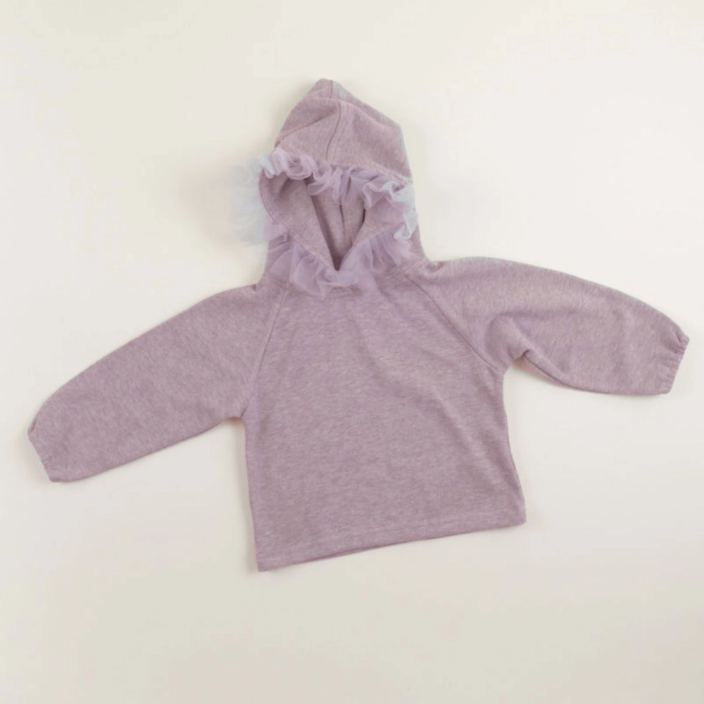 Picture of Pink Fluffy Hoodie For Girls (With Name Embroidery Option)