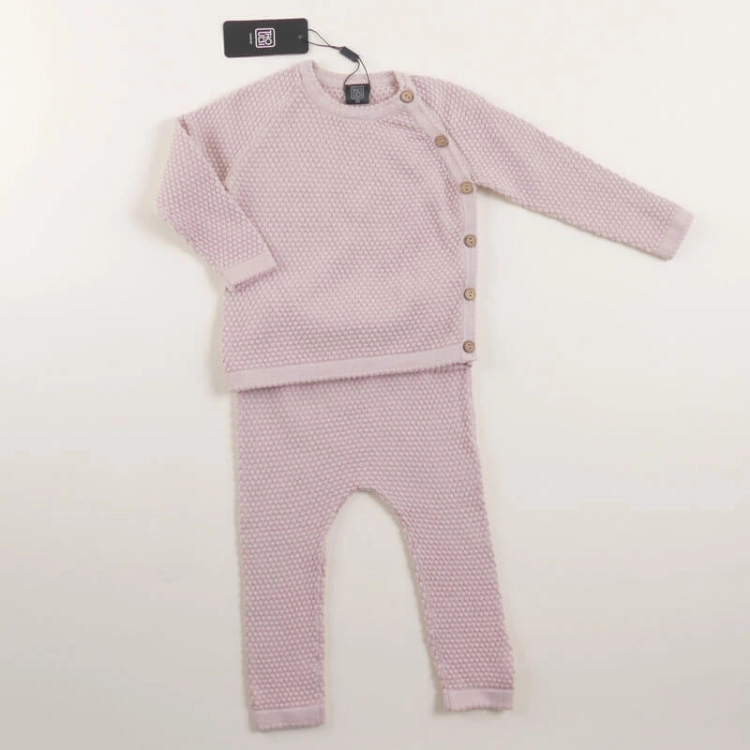 Picture of Pink Sweater Set For Kids (With Name Embroidery Option)