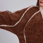 Picture of Chocolate Brown Soft Teddy Furwa For Women