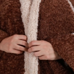 Picture of Chocolate Brown Soft Teddy Furwa For Women