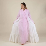 Picture of Kobi Pink Daraa With Side Flares For Women