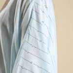 Picture of Baby Blue Kimono Arabic Font Dress For Women