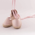 Picture of TIYA Pink Ballet Shoes With Foot Tie Model 3986 For Girls