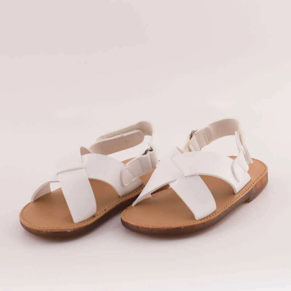 Picture of TIYA White Sandal Model E073 For Boys
