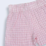 Picture of Tiya Pink Checkered Short For Girls