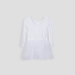 Picture of White Full Sleeve Dress For Girls