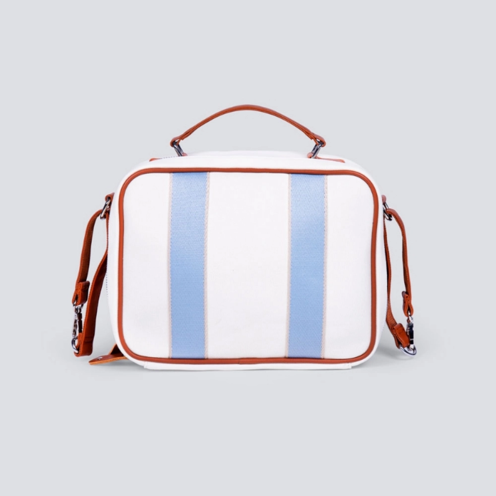 Picture of White And Blue Stripe Mami Bag For Women